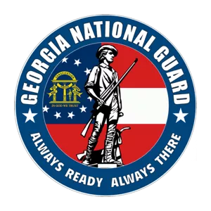 Georgia National Guard logo; Always Ready Always There
